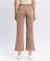 High Rise Tab Wide Denim in Warm Taupe by Flying Monkey