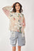 Lace Floral Mix Fabric Long Sleeves