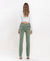 Mid Rise Ankel Bootcut Jean in Olive by Lovervet