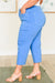 Briar High Rise Control Top Wide Leg Crop Jeans in Sky Blue
