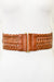Leather Look Braid Elastic Belt