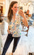 Cassidy Floral Watercolor Blouse