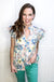 Cassidy Floral Watercolor Blouse