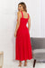 Life's A Picnic Smocked Tiered Midi Dress in Scarlett (GHG)