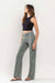 90'S Vintage Super High Rise Flare Jean in Thyme by Vervet