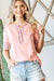 Floral Meadows Contrast Button Up Top