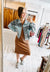 Waffle Knit Dress in Tan