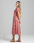 Mi Amor Daisy Midi Knit Dress in Red