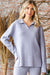 Relaxed Knit Top in Pale Blue Lavender