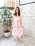 Meadows Above Swiss Dot Floral Dress in Ivory