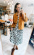 Tara Floral Dress in Black & White