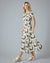 Merci Maxi Dress in Perfect Petals Black & Tan