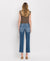 High Rise Crop Straight Denim by Lovervet