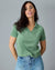Apres Surf Top in Hedge Green