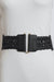 Leather Look Braid Elastic Belt