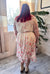 Meadows Above Swiss Dot Floral Dress in Ivory
