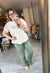 Mid Rise Ankel Bootcut Jean in Olive by Lovervet