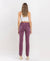 Mid Rise Raw Hem Bootcut in Sangria