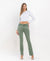 Mid Rise Ankel Bootcut Jean in Olive by Lovervet