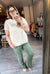Mid Rise Ankel Bootcut Jean in Olive by Lovervet