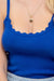 Scalloped Cami in Royal Blue