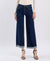 High Rise Cuffed Ankle Wide Jeans