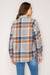 Plaid Shacket in Denim Blue & Caramel.