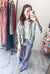 Relaxed Knit Straight Pants in Pale Blue Lavender