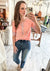 Floral Meadows Contrast Button Up Top
