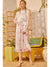 Meadows Above Swiss Dot Floral Dress in Ivory