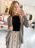 Wrap Top w/ Button Front in Light Coco