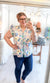 Cassidy Floral Watercolor Blouse