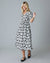 Tara Floral Dress in Black & White