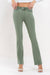 Mid Rise Ankel Bootcut Jean in Olive by Lovervet