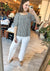 High Rise Wide Leg Denim in Optic White by Vervet