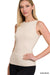 MEDIUM - Summer Days Fitted Tank in Sand Beige