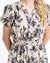 Nadine Floral Print Short Sleeve Midi Fall Dress