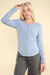 Soft brushed solid knit casual top