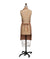 Woven Linen & Cotton Waffle Apron w/ Pocket in Mauve