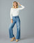 Essential Long Sleeve Tee in Blanc de Blanc White