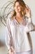 Dots Ruffle Blouse in Champagne