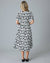 Tara Floral Dress in Black & White