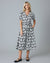 Tara Floral Dress in Black & White