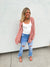Lola Cardigan in Dusty Pink & Purple