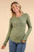 Soft brushed solid knit casual top