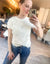 Floral Collage Ivory Blouse