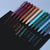 12 Pack Dark Vintage Retractable Gel Pens, 0.7mm Fine Tip