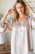 Dots Ruffle Blouse in Champagne