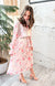 Meadows Above Swiss Dot Floral Dress in Ivory
