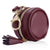 Monarch Plum Diaper Bag Charm Pod Keychain